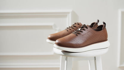 Men'S MaxFlex Fashion Sneaker Oxford Shoes Classic Business Casual Shoes Suitable for Daily and Formal Wear