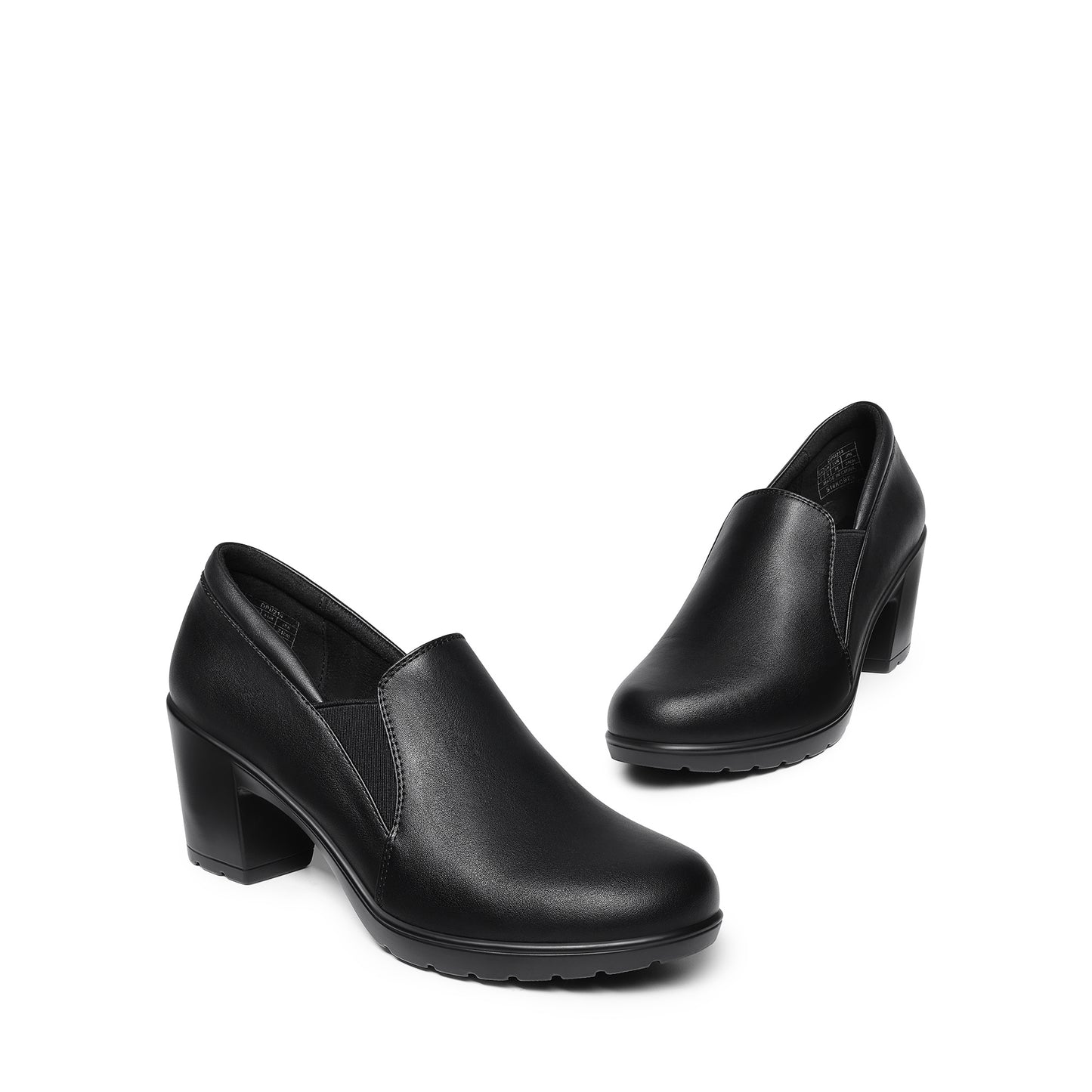 Women's Low Chunky Block Heels Pumps Comfortable Slip-On Heeled Loafers Dress Work Shoes For Office Business Comfortable Loafers Shoes Low Chunky Block Heel Pumps
