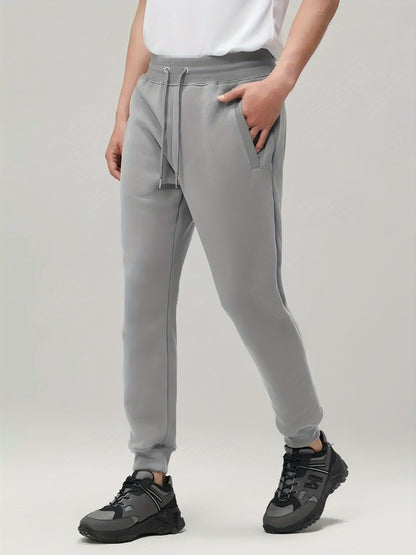 Men's 3pcs Thick Autumn And Winter Sports Pants, Warm And Casual Running Pants with Added, Adjustable Waistband And Drawstring, Double-sided Pockets. Suitable for Teenagers to Exercise, Run, Play Ball, Train, And Travel Outdoors,.