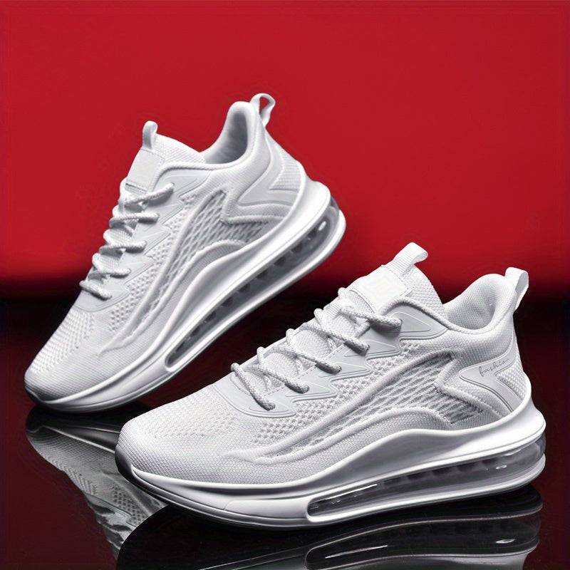 Men's Sneakers, Fashionable Lace Up, Lightweight Anti Slip And Shock-absorbing Air Cushion, Comfortable And Breathable Men's Shoes, Fitness Tennis Shoes, Running Shoes For Men, Work Boots For Men,