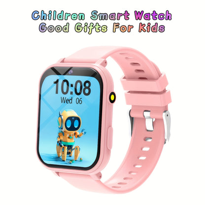 Youngsters Smart Watch Compatible for & with 12 Educational Games, HD Touch Screen, Camera, Step Counter, Alarm, Stopwatch, Calculator, Step Tracker, Calculator & Flashlight - Smartwatch for,, Daily Activities