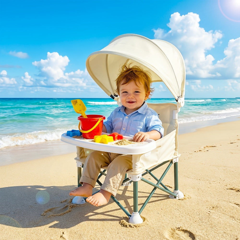 Portable Baby Booster Seat - Detachable Feeding Tray