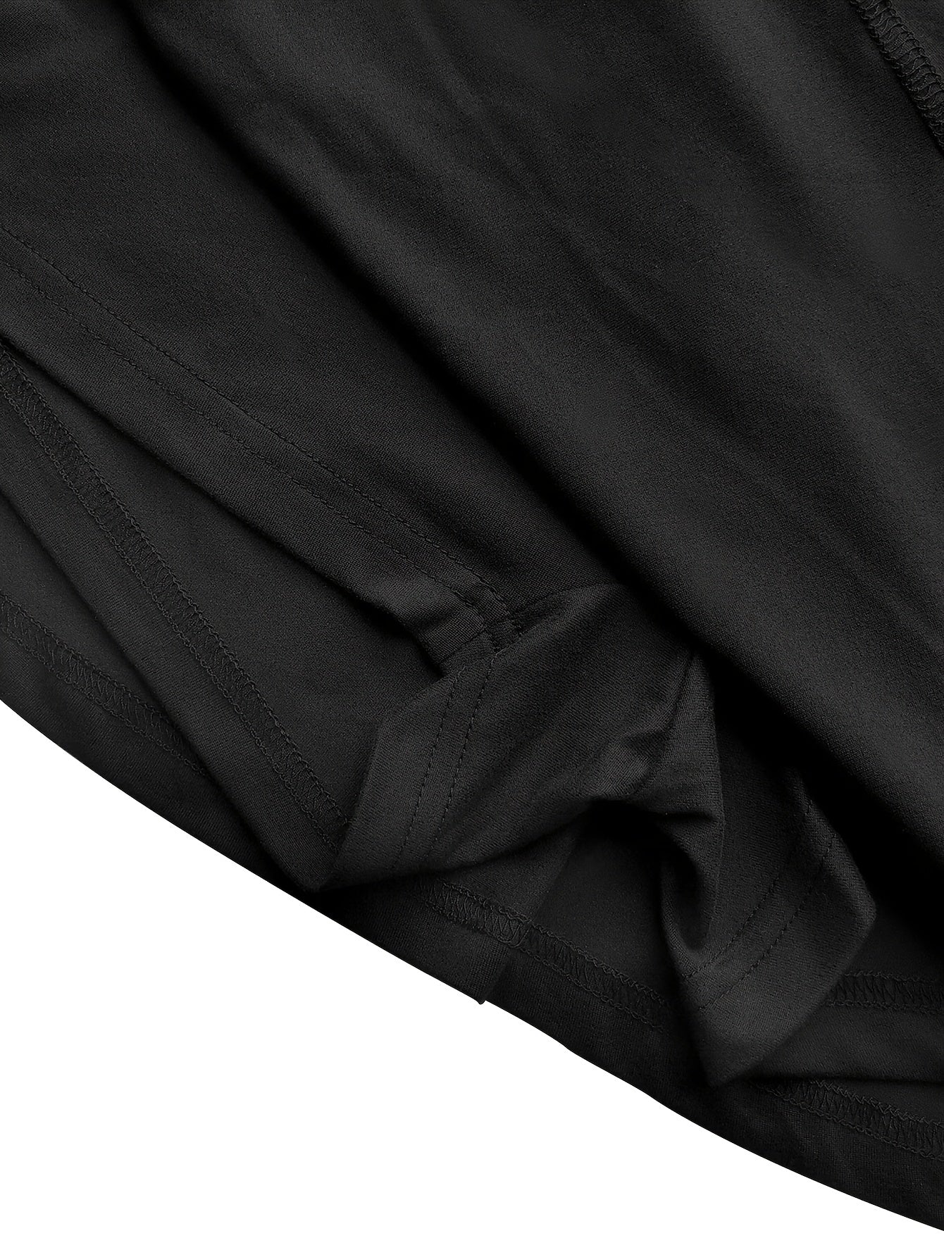 Women's Black Polyester High-Waist Shorts - product view 12