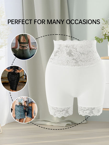 3-Pack Women's Elegant Lace Underwear - Soft Breathable Cheeky Briefs with Mid-Rise Waist, Full Coverage & Stretchy Lace Panties (S-XXL) for Date Nights, Parties, Daily Wear - All-Day Comfort Feminine Lace Panty Lines