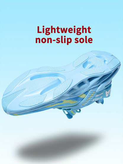 Unisex Benelli Lightweight Running Shoes, Breathable Mesh Fabric, Stable Support, Neutral Pronation, EVA Sole, Casual Sports Sneakers for Women, Random Print, All-Season