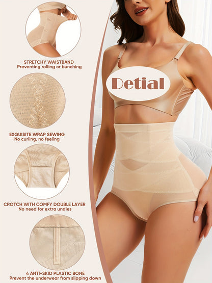 High-Waist Tummy Control Shapewear Panties for Women - Waist Trainer, Butt Lifter & Body Shaper Underwear, Butt Lifting Shapewear | Snug Fit Shapewear | Durable Shapewear, Waist Trainer Tummy Control