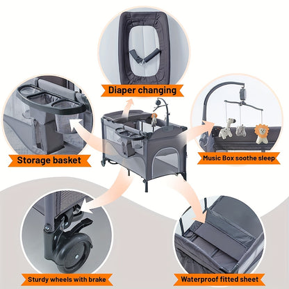 5in1 Baby Bassinet SleeperBeside Crib with Diaper changer Mattress Storage& Foldable Bassinet. The product weighs 12kg. The upper bunk has a weight limit of 15 pounds for infants, while the lower bunk has a weight limit of 50 pounds for infants.Gray
