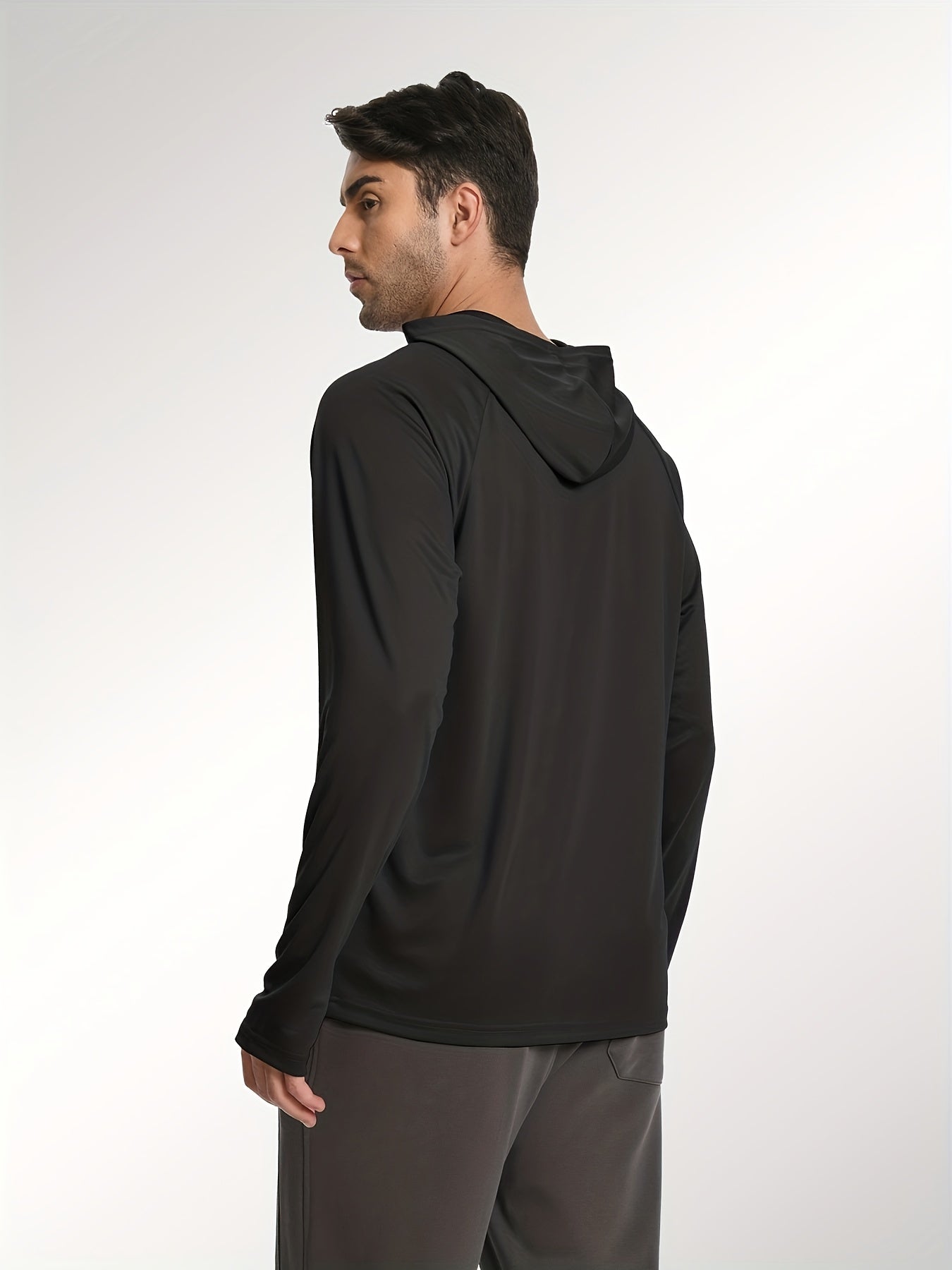 Set of 5 Men'S Sports Hoodies with Long Sleeves, Designed for Fishing, Offering And Made from Lightweight Rash Guard Material
