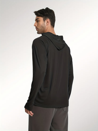 Set of 5 Men'S Sports Hoodies with Long Sleeves, Designed for Fishing, Offering And Made from Lightweight Rash Guard Material
