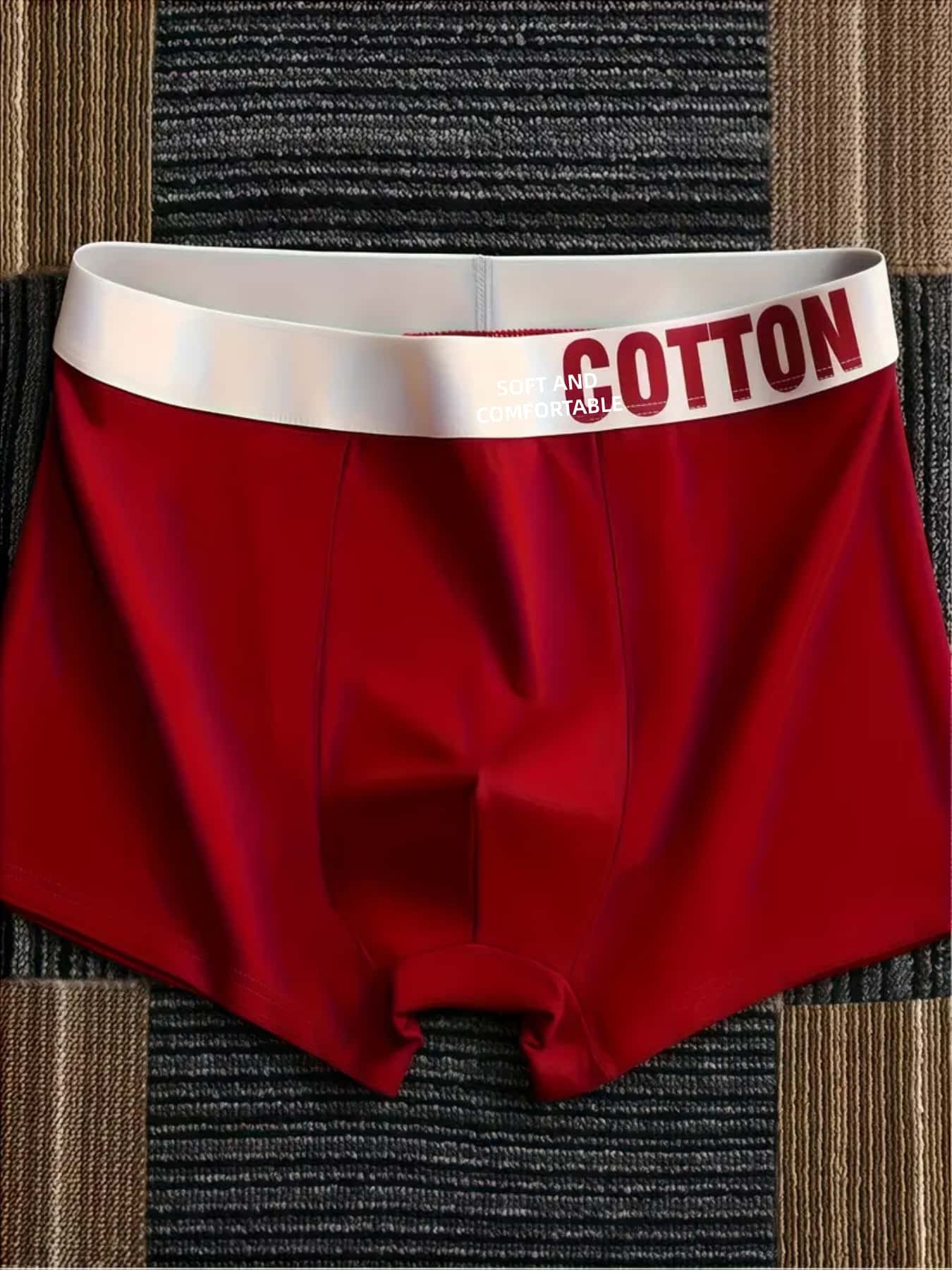 6pcs/3pcs Men'S Underwear, Men'S Shorts, Comfortable And Breathable, Soft And Cozy, Stylish Casual Design, Suitable For Daily Wear At Home (Randomly Send Colors)