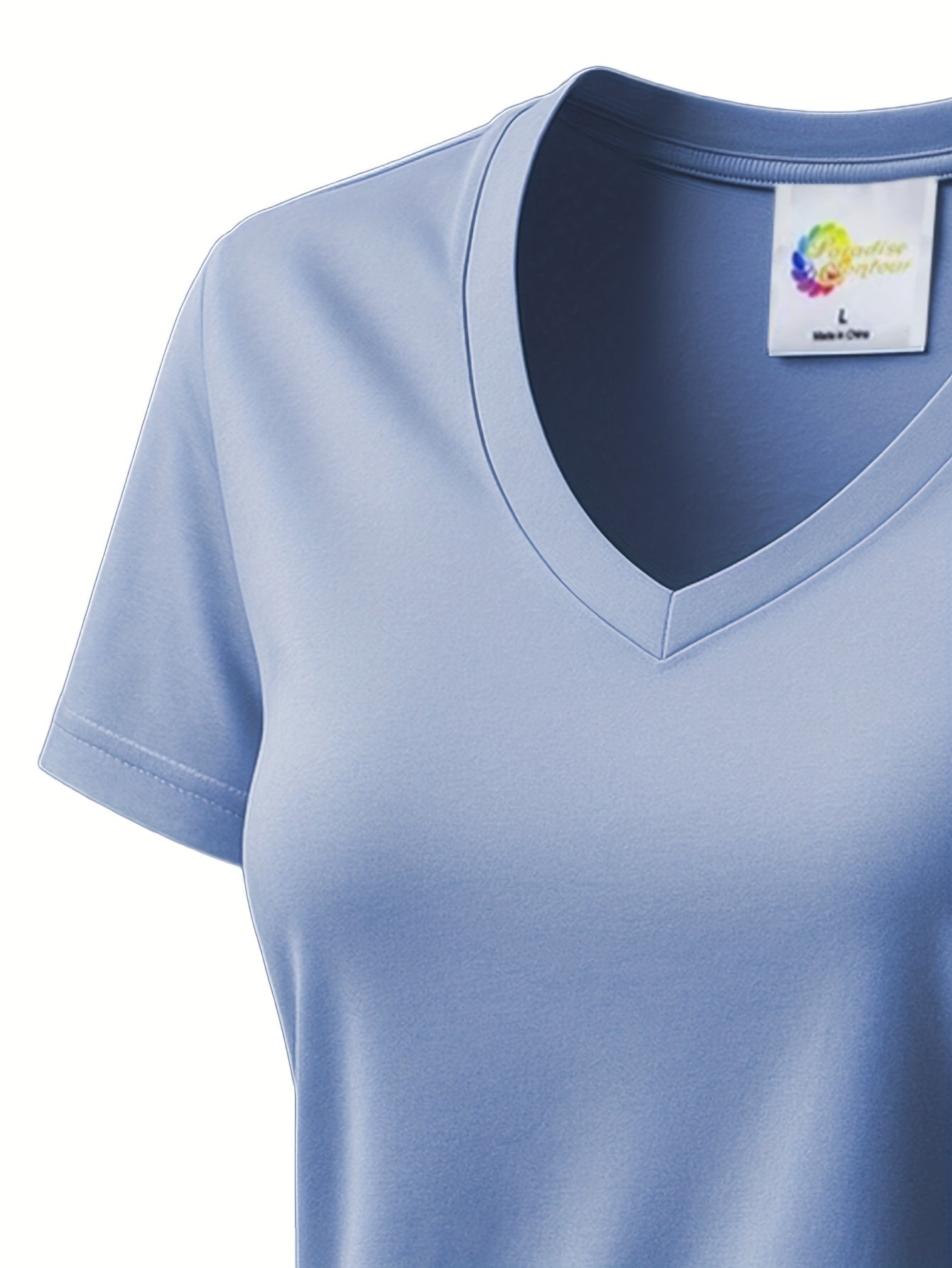 Women'S Soft V-Neck Sports T-Shirt, Cool And Breathable, - Quick-Dry Fabric, Designed for Outdoor Workouts, Comfortable And Versatile Fitness Wear Suitable for Everyday Exercise