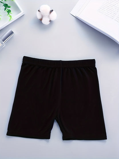 Random 8pcs Girls Dance Shorts Breathable Bike Shorts for Sports Play Underdress 2-12Y