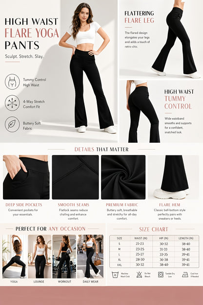 Four-piece Set Of Women'S Fashionable Spring Front-slit Bell-bottom Pants, High-waisted Casual Home Pants For Summer, Flattering The Figure, Women'S Christmas Outfit