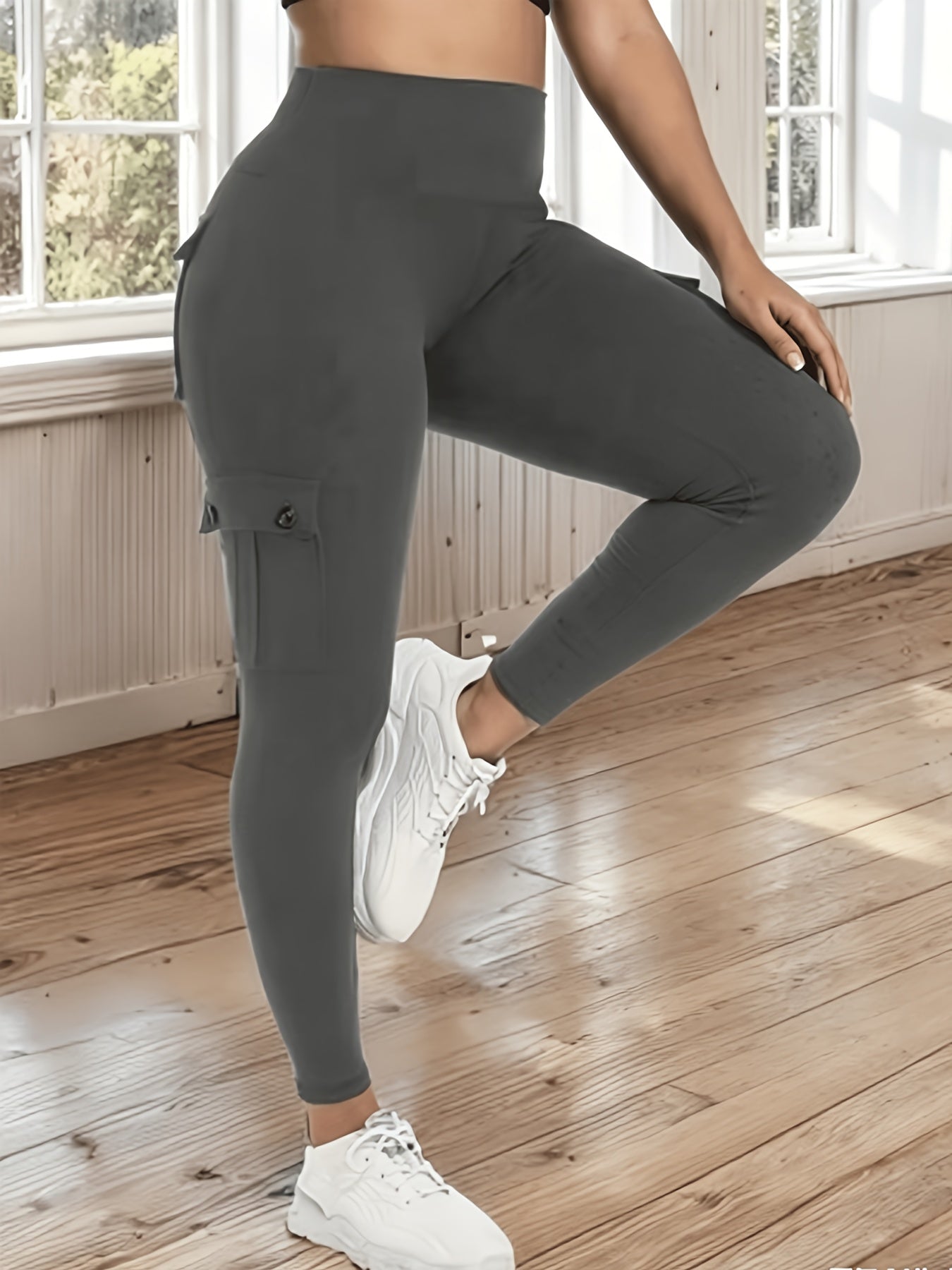 Women's Black Polyester Pants - product view 19