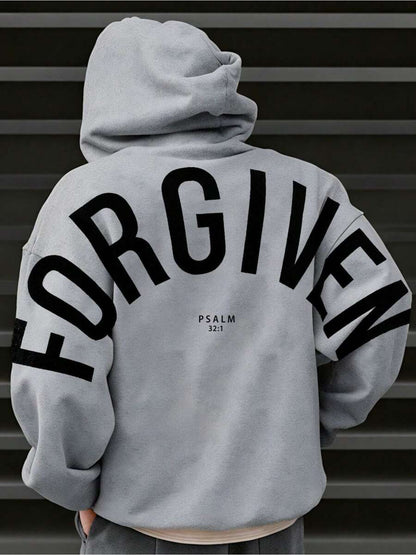 Forgiven Psalm 32:1 Hoodie - Material for Comfort And Breathability, Ideal for Casual And Sporty Outfits