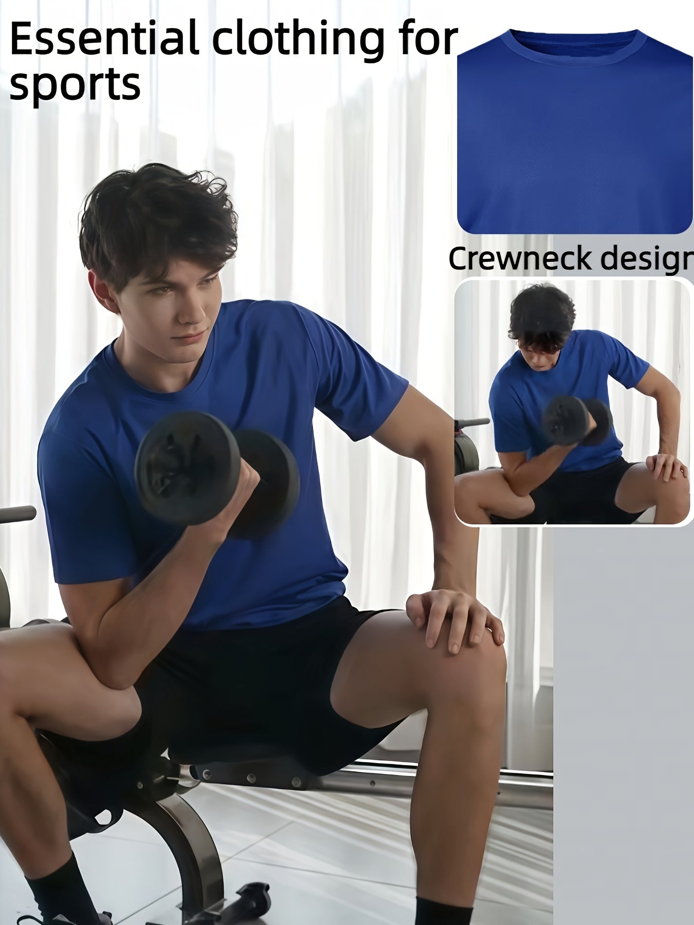 5pcs Men's Quick-Dry Short-Sleeve Shirts, Item, One of My Recent Purchases, Price Just Over a Dozen Dollars, Great Value Recommendation, for Sports and Daily Casual Wear