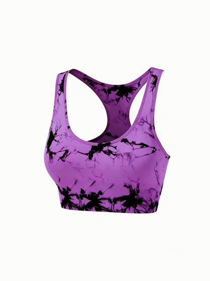 Women'S Sports Tie-Dye Seamless Underwear and Shorts Suit
