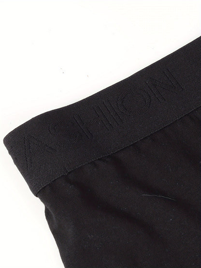 5pcs Mens Boxer Briefs Cotton Underwear No Ride Up with Fly