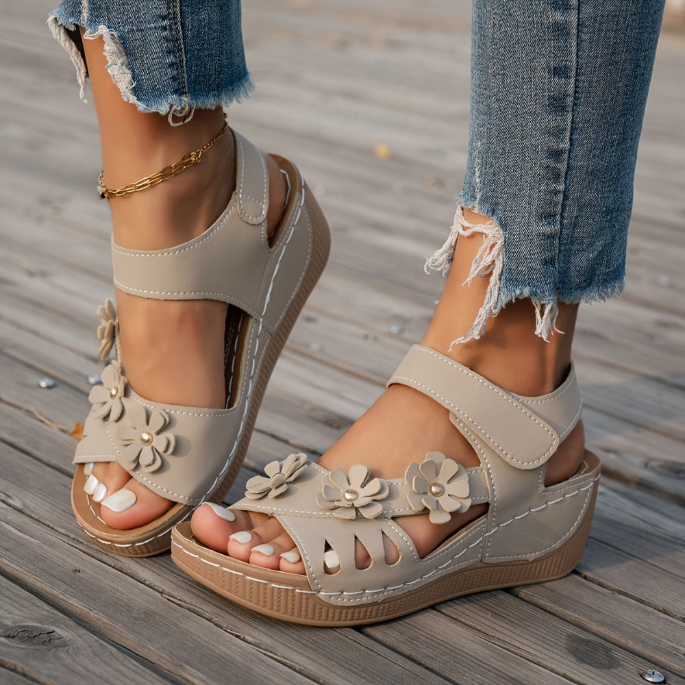 Women's Platform Sandals – Slip-On for Everyday Wear 42021