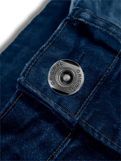 Men's Straight Leg Jeans - Classic Wash Distressed Travel