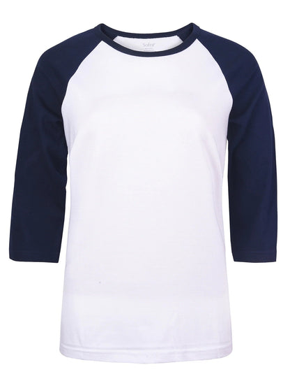 LADIES COTTON BASIC BASEBALL TEE