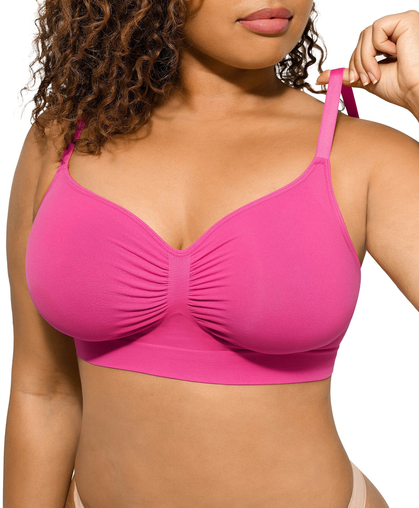 Women's Wireless Push Up Bra Stretch Comfort Bralettes No Underwire Bra Tshirt Bras Sports Bra