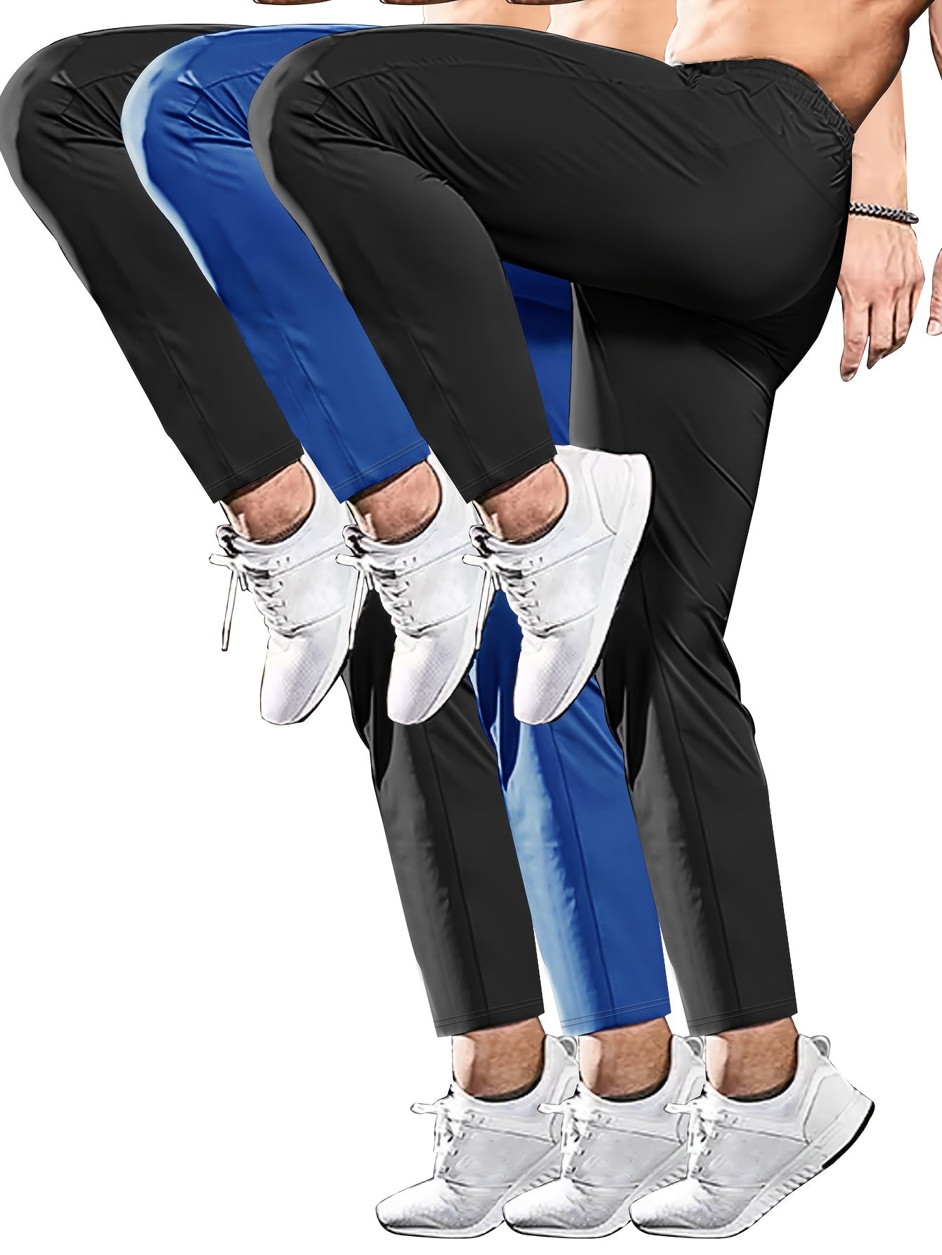 Men's Sports Running Gym Workout Pants Lightweight Quick Dry Hiking Pants