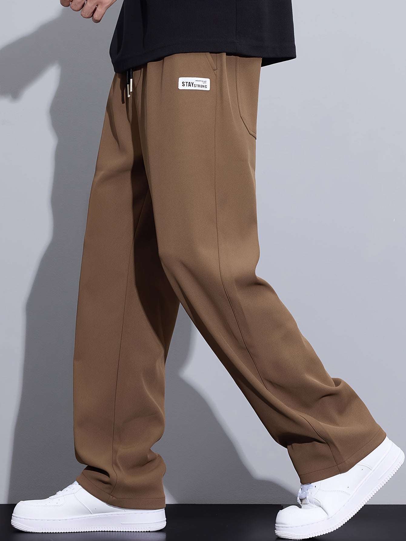 Autumn Casual Pants Men's Loose Straight Leg Trendy Versatile Men's Pants Autumn And Winter Men's Long Pants