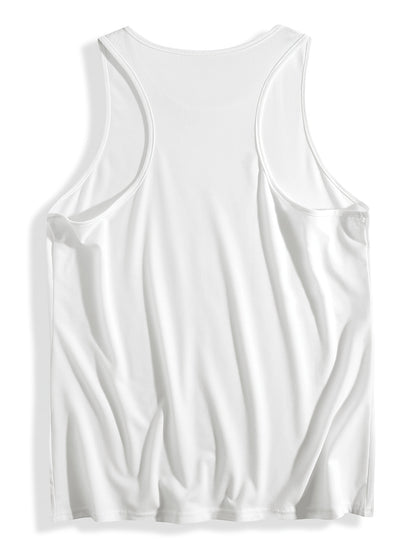 Cow Head Pattern, LongHorned Cow, Women's Casual Loose Breathable Black Vest Top for Spring and Summer, Tank Tops for Women