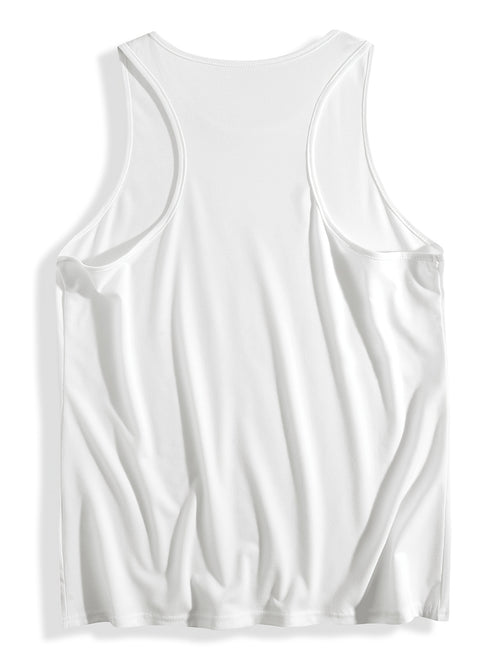 Cow Head Pattern, LongHorned Cow, Women's Casual Loose Breathable Black Vest Top for Spring and Summer, Tank Tops for Women