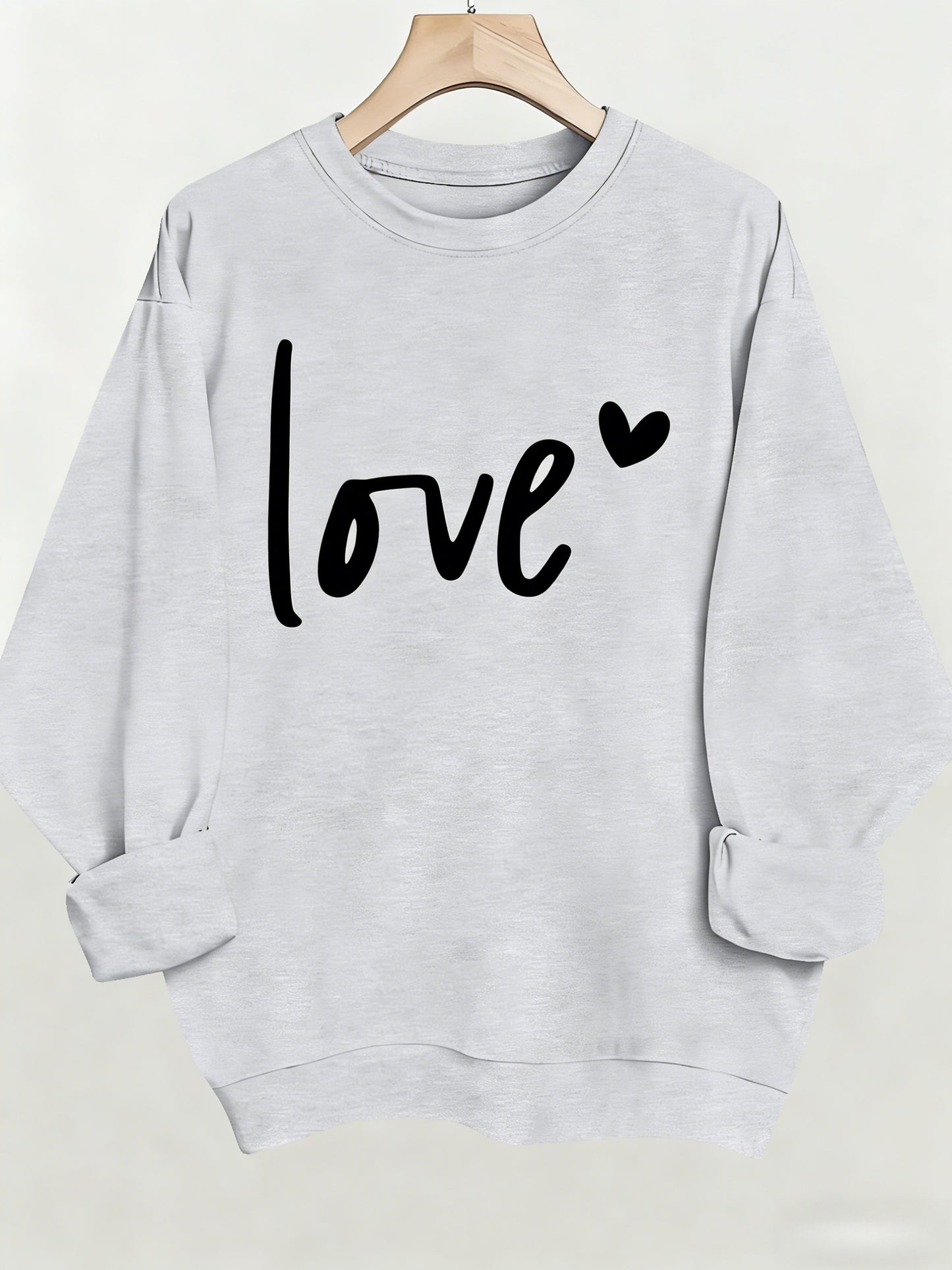 Women'S Casual Fashion Sweatshirt, Suitable for Autumn And Winter, Comfortable And Soft, Letter Pattern