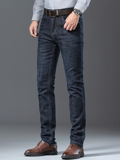 Men's Straight Leg Jeans - Vintage Wash Clean Finish Modern