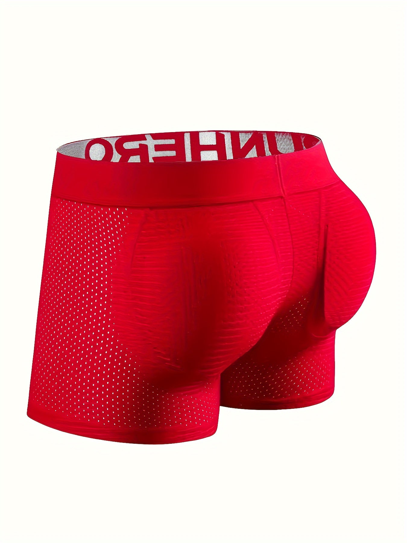 New Men'S Boxers Featuring Butt Pads, Made from Breathable Mesh, Designed for Comfort And Elasticity, Perfect for Lounging at for home