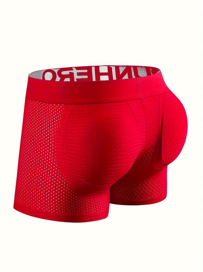 New Men'S Boxers Featuring Butt Pads, Made from Breathable Mesh, Designed for Comfort And Elasticity, Perfect for Lounging at for home