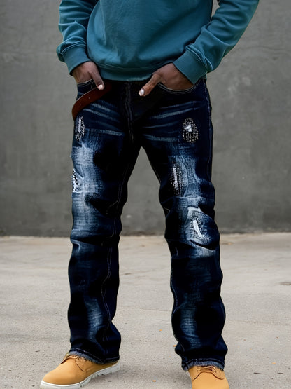 2026 New Men's Jeans, Fashionable Trend Slim Fit Jeans, Elastic Denim Leggings, Slimming Slim Fit Men's Pants, Slim Fit Version, Versatile Design, Suitable for All Seasons