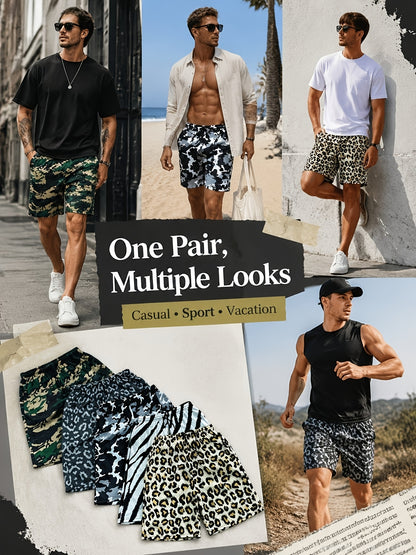 Shorts 10pcs Quick Drying Men's Casual Sports Pants, Lightweight And Loose Fitness Shorts for Teenagers, with Drawstring Waistband And Side Double Pockets. Suitable for Boys to Run, Exercise, Travel, Play Ball, Stay At Home, And Send Friends.