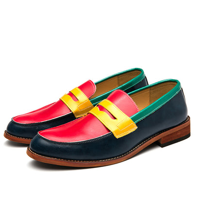 Men's Dress Penny Loafers Comfort Business Casual Slip-on Loafer Shoe Multicolor for Office Daily Walking Driving Shoes
