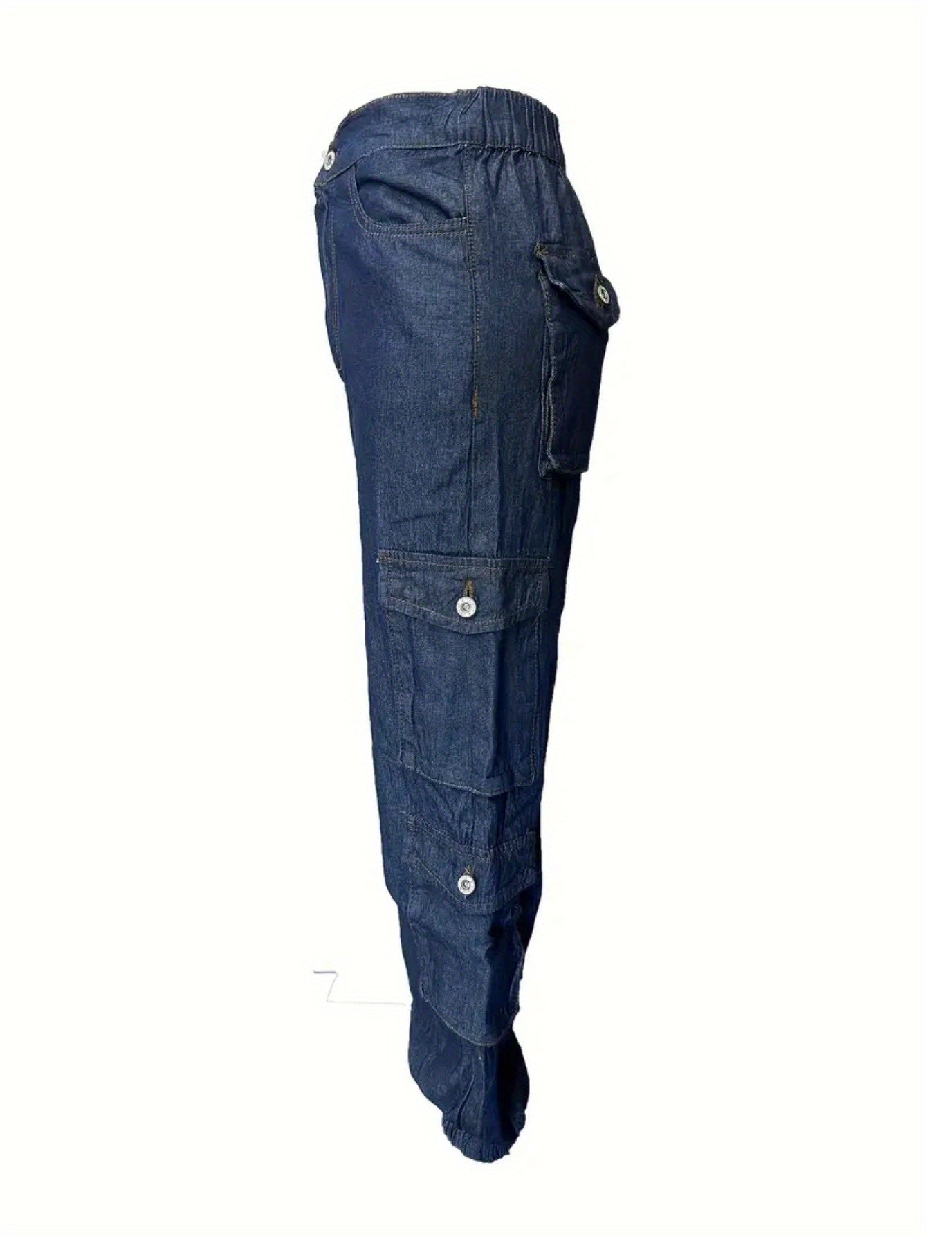 [Stretch Skinny Cargo Jeans] Stretch Skinny High Waist Cargo Jeans for Women | Multiple Utility Pockets, Non-See-Through Fabric, Machine Washable | Everyday & Formal Outfits
