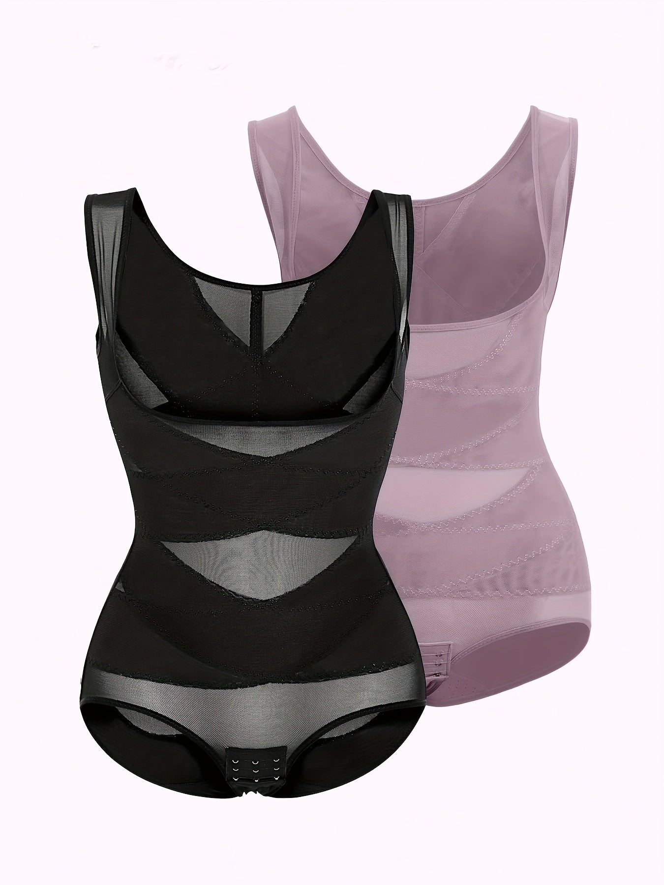 2pcs Women'S Shapewear Bodysuit Tummy Control Butt Lifting High Waist