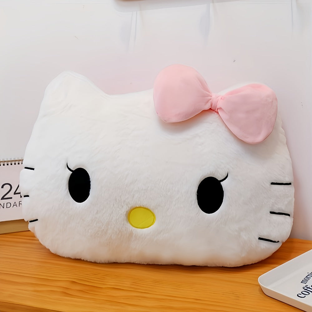 Hello Kitty Plush Decorative Pillow - Soft 17.7-Inch Character Cushion