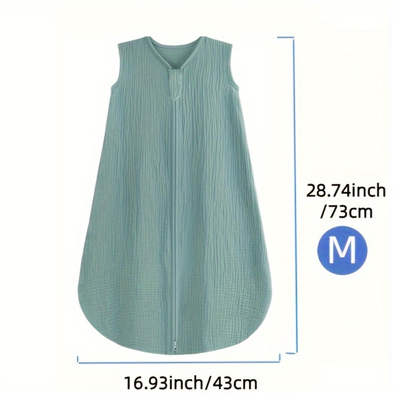 Infant Sleep Bag for Ages 0-18 Months Made from 100% Muslin, Features a 2-Way Zipper, Cozy And Flexible Wearable Blanket, Versatile Pajamas for Babies, Ideal for Halloween And Christmas Gifts