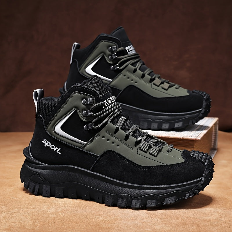 Men's Black Khaki Shoes - product view 1