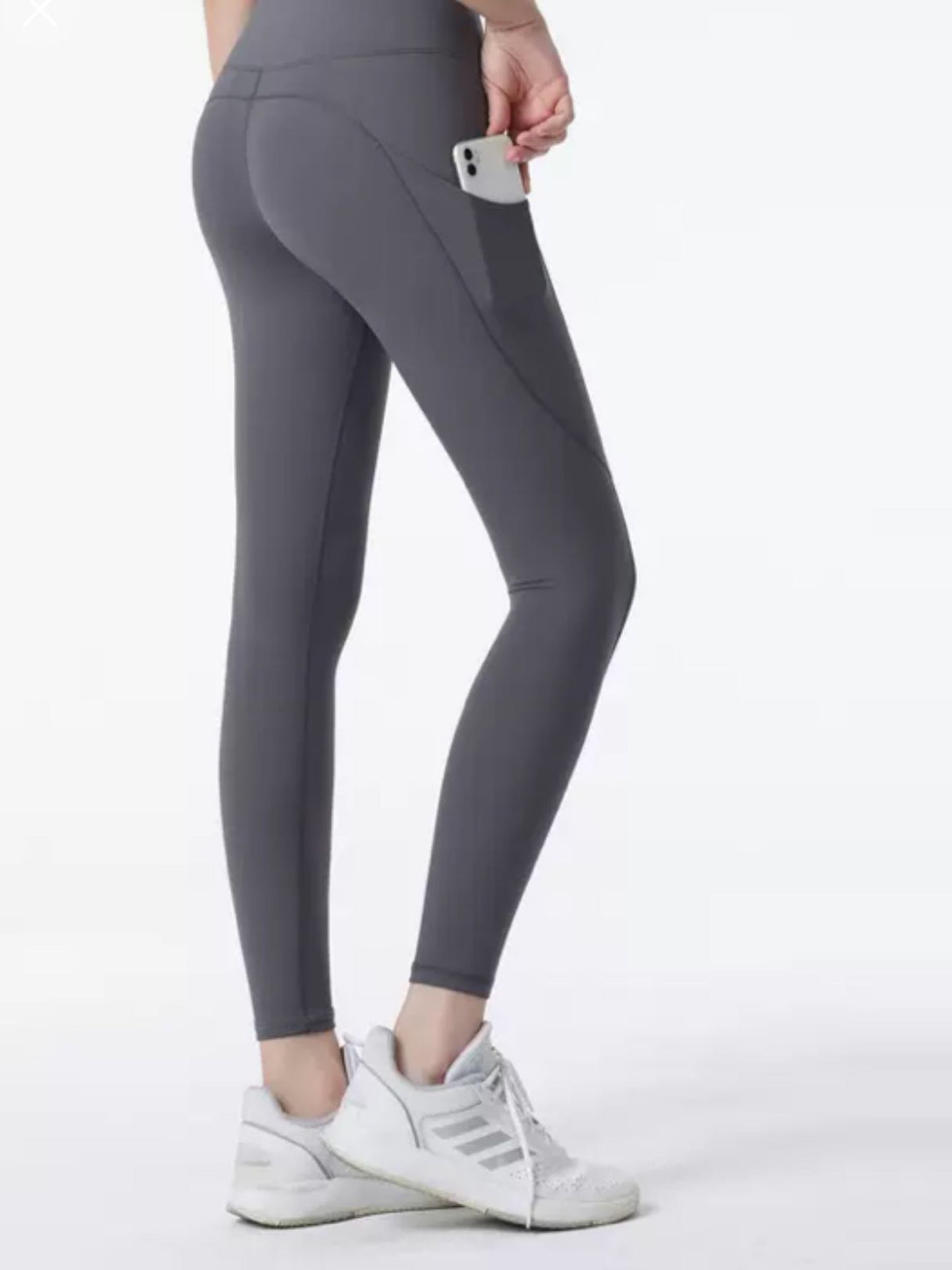 k910 Womens High-Waist Pocket Yoga Pants - Solid Color Stretch Fitness Leggings - Squat-Proof, Breathable Activewear with Secure Pockets for Convenience and Styls