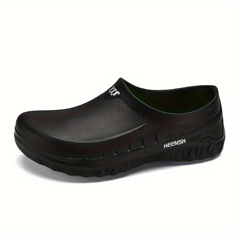 2026 Men's Non-Slip Chef Shoes - Slip-Resistant High Quality & Kitchen Work Shoes with Reinforced EVA Sole, Textured Grip & Heel Support for All-Day Comfort | Low-Top Sneakers for Professional Chefs & Commercial Kitchens (Black), Chef Accessories, Culinar