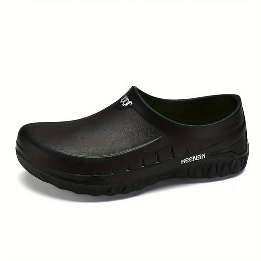 2026 Men's Non-Slip Chef Shoes - Slip-Resistant High Quality & Kitchen Work Shoes with Reinforced EVA Sole, Textured Grip & Heel Support for All-Day Comfort | Low-Top Sneakers for Professional Chefs & Commercial Kitchens (Black), Chef Accessories, Culinar