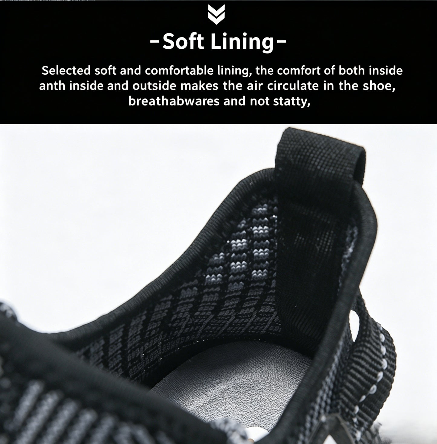 Men's Breathable Anti-Odor Mesh Sneakers - Lightweight Low-Top with Arch Support and Cushioned EVA Sole, Black/White/Khaki, Suitable for Running, Gym, Casual, and Outdoor Use - Wide Fit Men's Sneakers, Thick-Soled Men's Shoes, Special Durable