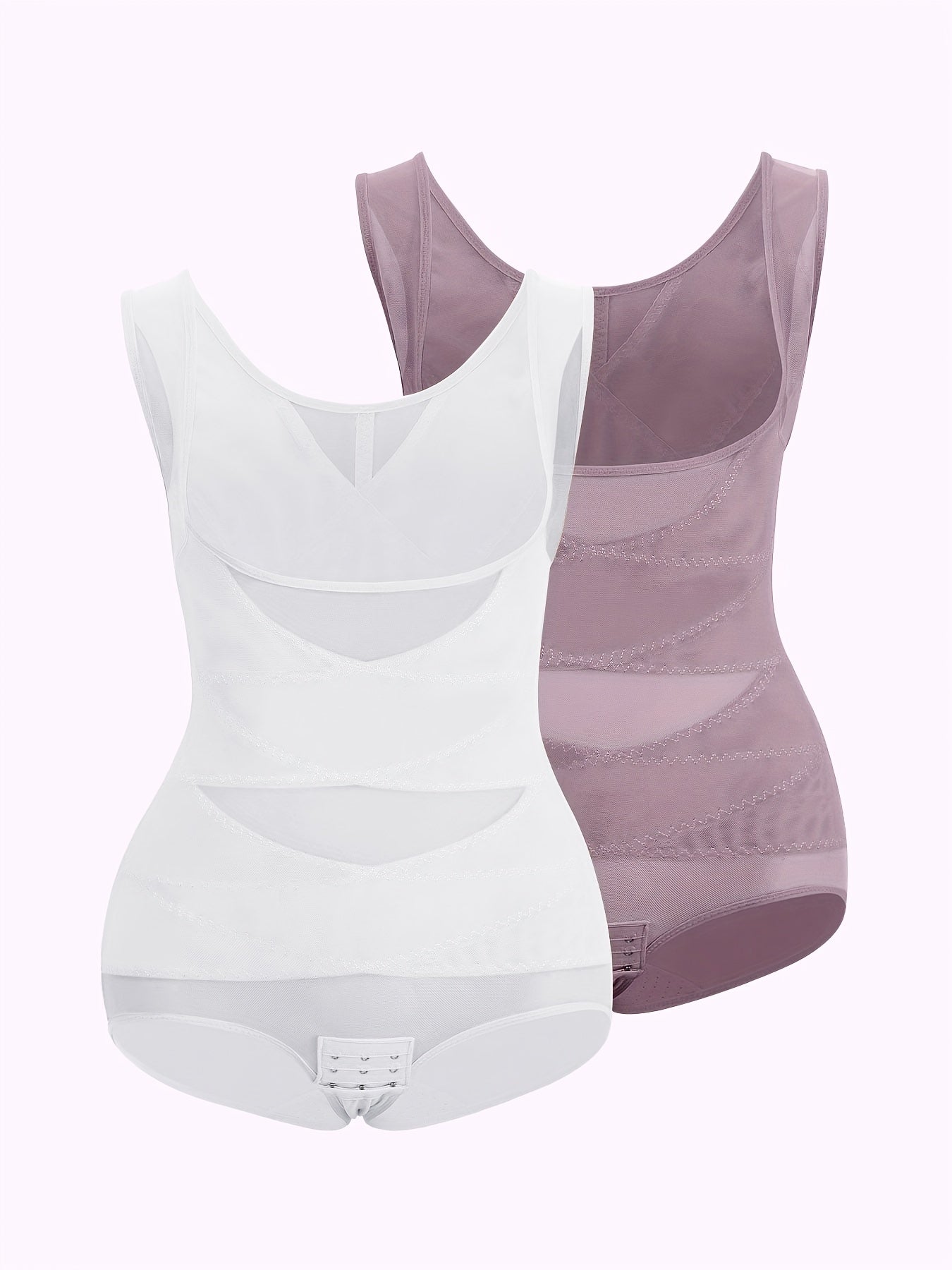 2pcs Women'S Shapewear Bodysuit Tummy Control Butt Lifting High Waist