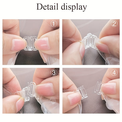 2-Pair Women' Self-Adhesive Strapless Push-Up Bra - Seamless Silicone Adhesive Breast Enhancer with Lift, Lightweight for Wedding,, Low-Cut Outfits (Suitable for Suspenders)