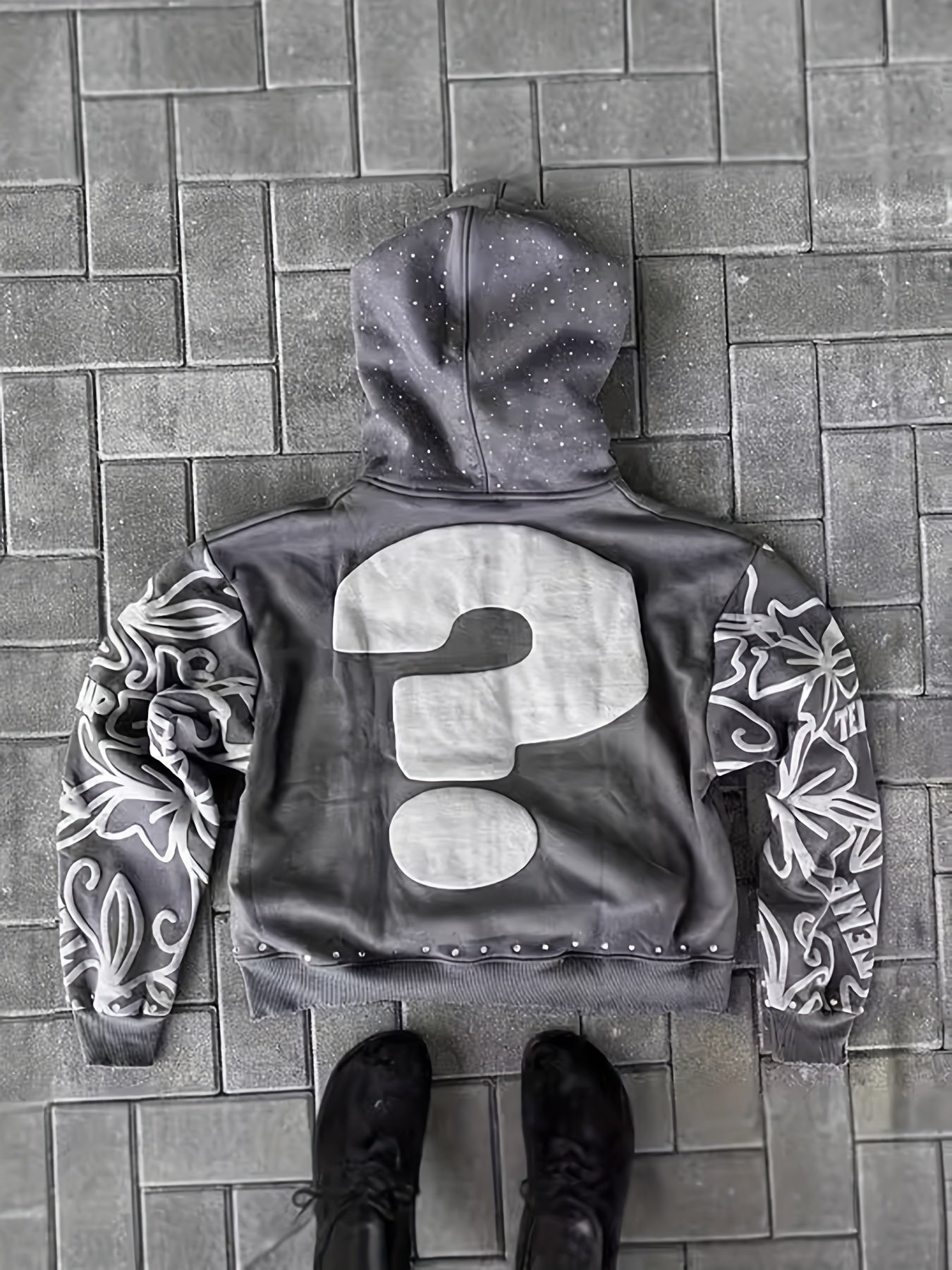 Couple Matching Y2K Letter Print Destroyed Hoodie | Unisex Oversized Zip Up Or Pullover Sweatshirt | Harajuku Hip Hop Streetwear Hoodie for Men And Women | Trendy Casual Autumn Winter Fashion Outerwear | Loose Fit Graphic Jacket Top