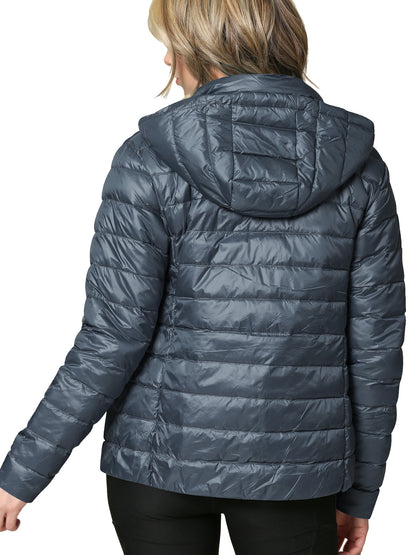 Women's Ultra Light Weight Packable Down Jacket with Removable Hood